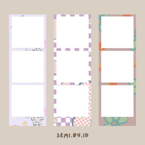 Photobooth Frame Template, Photo Strip Template Aesthetic, Polaroid Frame Printable, Photostrip Template Png, Photobox Template, Kpop Photostrip, Photostrip Design, Photostrip Template, Photo Strip Template