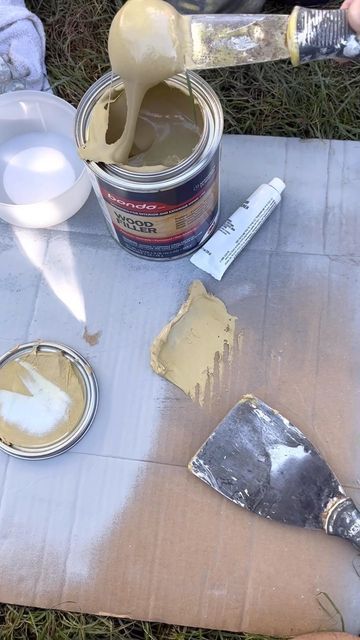 Paint Talk on Instagram: "Exterior painting 🏚 a good way to repair holes in your exterior wood is with Bondo. Get anything loose out first and make sure the wood is dry. #reels #repairs #diy #homeimprovement" Vinyl Siding Repair, Exterior Painting, Wood Cover, Diy Home Repair, Nail Holes, Exterior Wood, Diy Repair, Vinyl Siding, Outdoor Wood