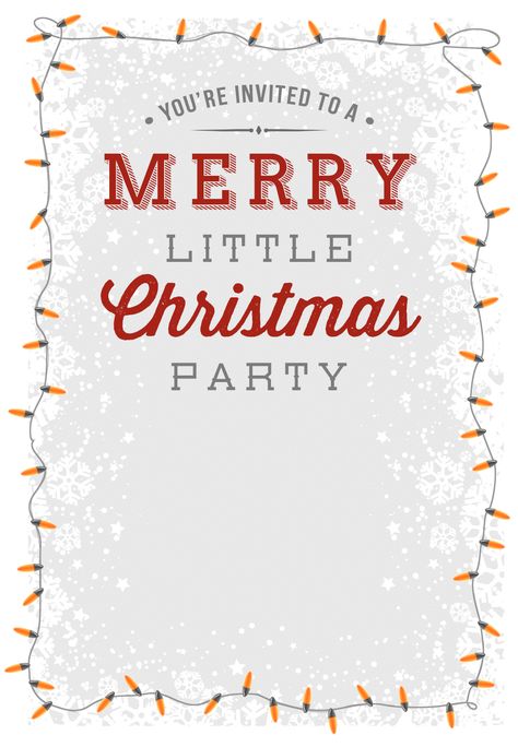 A Merry Little Party - Free Printable Christmas Invitation Template | Greetings Island Free Printable Christmas Party Invitations, Office Christmas Party Invitation, Free Christmas Invitation Templates, Christmas Party Invitations Free, Christmas Party Invitations Printable, Christmas Party Invitation Template, Dinner Invitation Template, Work Christmas Party, Office Christmas Party