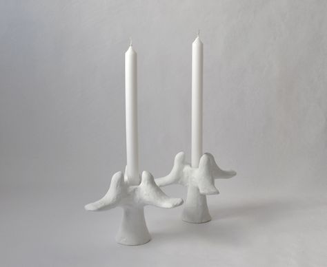 Tinja, Birds candlestick holder  www.madebytinja.com Ceramic Bird Candle Holder, Bird Candle Holder, Ceramics Vase, White Candle Sticks, Handmade Ceramics Vase, Rustic Ceramics, Ceramic Candle Holders, Ceramic Candle, Rustic White