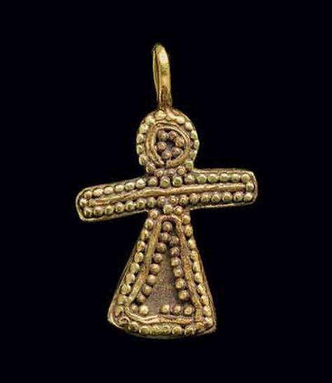 A PHOENICIAN GOLD TANIT PENDAN Baal Worship, Ancient Jewels, Ancient Near East, Ancient Jewellery, Historical Jewellery, Sacred Feminine, Mother Goddess, Carthage, Ancient Jewelry