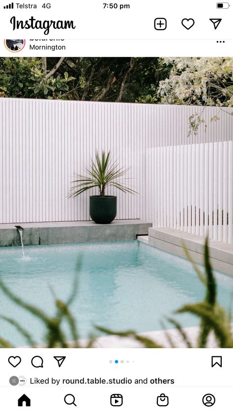 Pool Boundary Fence Ideas, White Fence Ideas, White Fence Around Pool, White Pool Fence, White Fence Pool Area, Pool With White Fence, Pool White Fence, Modern Pool Fence, Pool Fencing Ideas