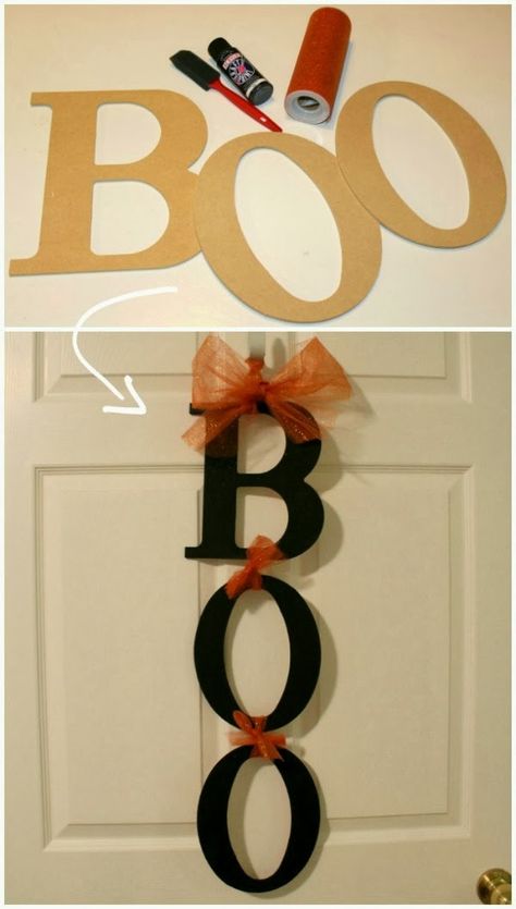 51 Cheap & Easy To Make DIY Halloween Decorations Ideas Diy Halloween Dekoration, Diy Halloween Party, Boo Sign, Casa Halloween, Fröhliches Halloween, Adornos Halloween, Manualidades Halloween, Halloween Tattoo, Dekor Diy