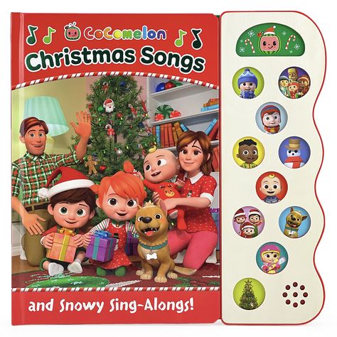 CoComelon Christmas Songs and Snowy Sing-Alongs! 11-button interactive holiday board book perfect for little CoComelon fans! Cocomelon Christmas, Song Books, Sound Board, Get Ready For Christmas, Sing Along Songs, Cottage Door, Bird Song, Sound Book, Beach Books