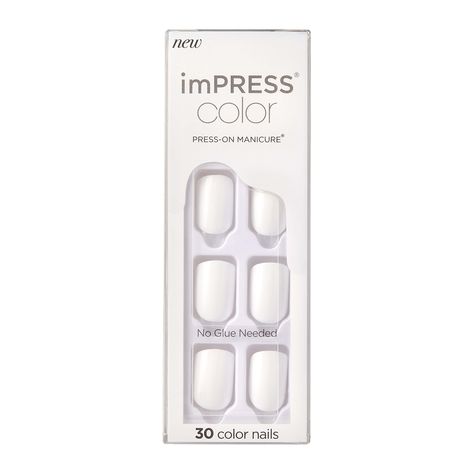 Free 2-day shipping on qualified orders over $35. Buy KISS imPRESS Color Press-on Manicure - Frosting, Short at Walmart.com Kiss Products, Gel Nail Kit, Manicure Kit, Manicure At Home, Sally Hansen, Nail Kit, False Nails, Fake Nails, Natural Nails