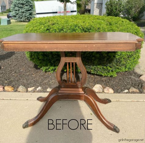 Antique Harp Table, Refinish Antique Table, Refinishing Antique Table, Antique Dining Table Makeover, Antique Kitchen Table Makeover, Antique Side Table Makeover, Antique Table Makeover, Antique Game Table, Antique Kitchen Table