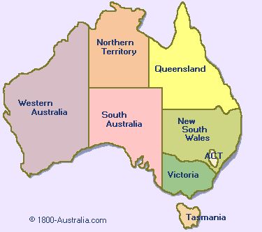 Map of Australia @ 1800-Australia.com Benua Australia, Clare Valley, Map Of Australia, Australian Maps, Study In Australia, Data Recovery Tools, Kangaroo Island, Australia Map, World Geography