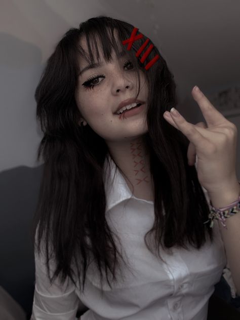 Tokyo Ghoul Cosplay Female, Army Halloween, Tokyo Ghoul Cosplay, Tokyo Ghoul, Black Hair, Tokyo, Nose Ring, Halloween, Hair