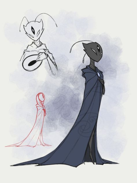 "Lurien the Watcher - Own design" by DebbyGattaTheBeast on DeviantArt Hollow Knight Oc, Knight Drawing, Old Sketches, The Watcher, People Drawing, Hollow Art, Knight Art, Creature Concept Art, A Lot Of People