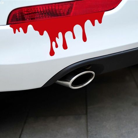 Dripping Blood, Custom Car Decals, Body Stickers, Car Bumper Stickers, Custom Car, Custom Decals, Car Sticker, Cool Stickers, Sticker Vinyl