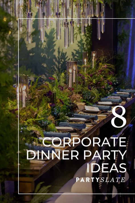 Decorating A Restaurant For A Party, Corporate Garden Party, Dinner Centerpiece Ideas, Gala Party Ideas Event Planning, Gala Dinner Ideas Events, Elegant Dinner Party Themes, Award Dinner Decor Corporate Events, Company Anniversary Ideas Parties, Corporate Gala Dinner Themes