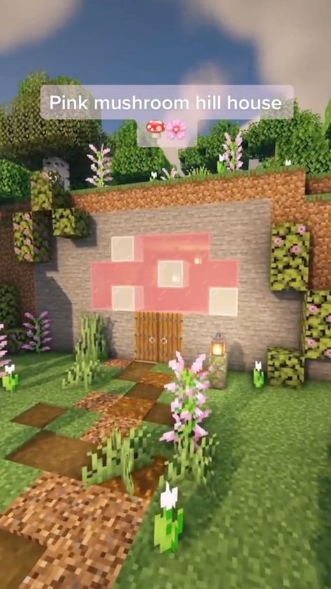 Cute Ideas For Minecraft, Mincraft Idea Fairy Core, Cute Minecraft Building Ideas Pink, Girly Minecraft Builds Easy, Minecraft Vanilla Ideas, Cinnamoroll Minecraft House, Pink Bridge Minecraft, Hello Kitty Minecraft Builds, Minecraft Kawaii Builds