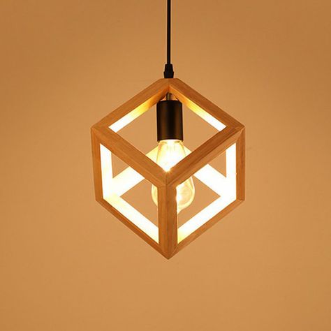 Japanese Style Shaded Ceiling Light Wood Single-Bulb Restaurant Hanging Pendant Lighting Pendulum Lights, Hanging Fixture, Style Japonais, A B C D, Wood Ceilings, Pendant Ceiling Light, Fluorescent Light, Hanging Pendant Lights, A B C