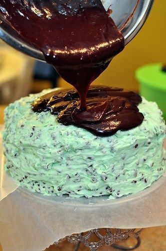 Mint Chocolate Chip Cake, Bbq Dessert, Chocolate Chip Frosting, Frosting Cake, Chocolate Chip Cake, Mint Chocolate Chip, Think Food, Mint Chocolate Chips, Chocolate Frosting