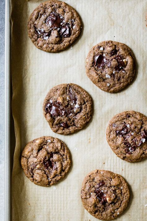 Gluten-Free Teff Date Cookies Chopped Dates, Date Cookies, Gluten Free Chocolate Chip Cookies, Chewy Chocolate Chip, Roasted Almonds, Gluten Free Chocolate, Vegan Cookies, Gluten Free Cookies, Easy Cookies