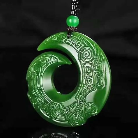 Green Jade Dragon Pendant Fashion Necklace Jewellery - Temu Jade Dragon, Hetian Jade, Green Dragon, Dragon Pendant, Jade Pendant, Jade Green, Fashion Jewelry Necklaces, Runes, Men Necklace