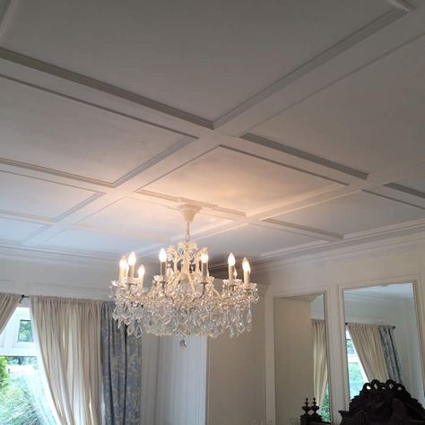 ceiling ideas mdf wall panels by wall panelling experts ... Panelling Ceiling Ideas, Ceiling Panelling Design, Kitchen Ceiling Paneling, Panelled Ceiling Living Room, Panelled Ceiling Ideas, Ceiling Paneling Ideas, Panel Ceiling Ideas, Bungalow Entryway, Ceiling Panels Ideas