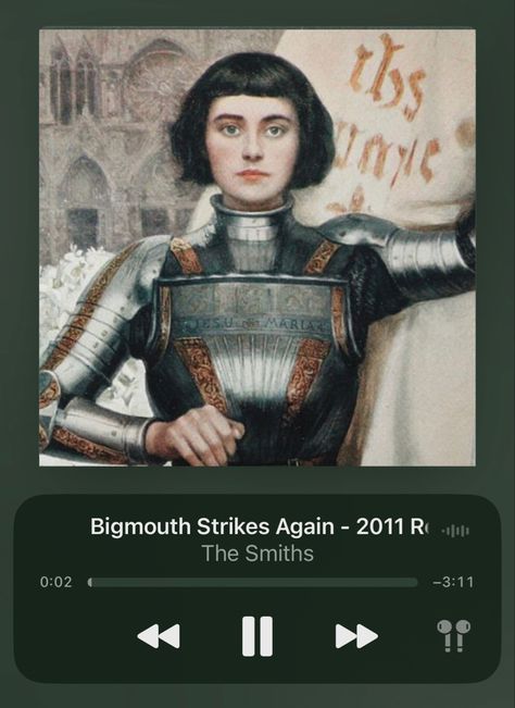 Bigmouth Strikes Again, St Joan, Joan Of Arc, Say My Name, Then And Now, Role Models, I Know, Wicked, Historical Figures