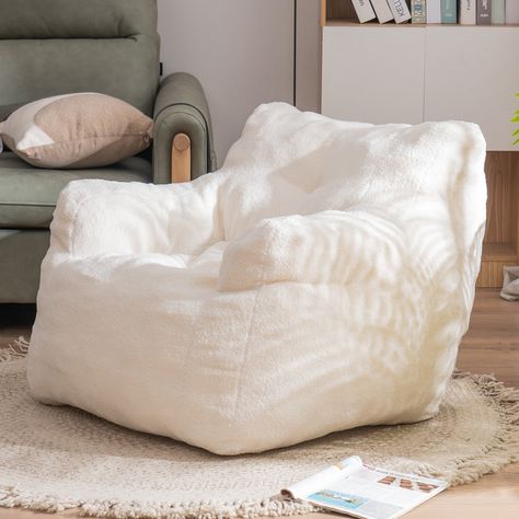 Single Couch, Faux Fur Bean Bag, Fur Bean Bag, Large Bean Bags, Adult Bean Bag Chair, Bean Bag Chairs, Bag Chairs, Bean Bag Sofa, Teddy Fabric