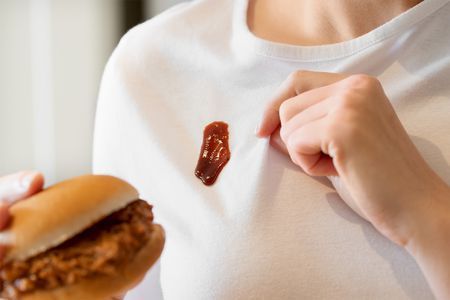 6 Steps to Remove Barbecue Sauce Stains From Clothing Removing Chocolate Stains, Chocolate Stains, Natural Disinfectant, Laundry Stains, Brown Bottles, Health Dinner, Natural Cleaners, Pantry Items, Health Dinner Recipes