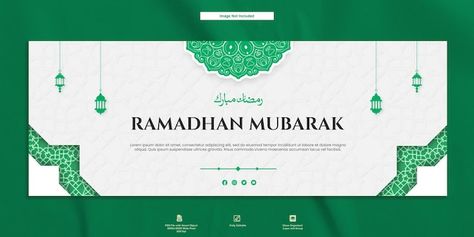 Ramadhan Mubarak, Template Facebook, Mosque Art, Postcard Template, Facebook Cover, Minimalist Design, Design, Art