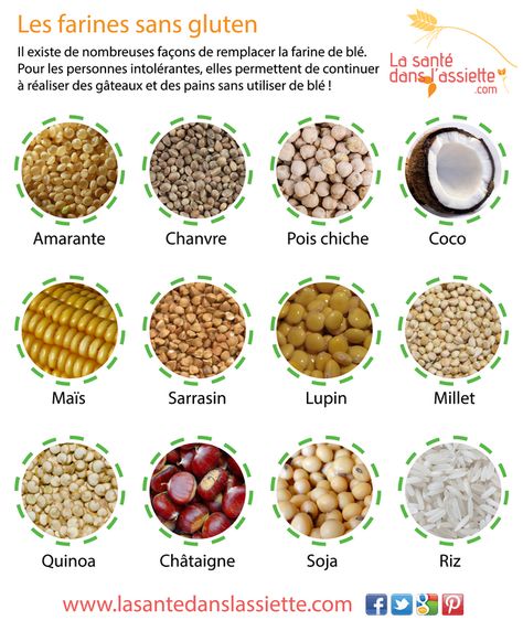 La Santé dans l'Assiette: Fiche pratique - Les farines sans gluten Gluten Sensitivity, Gluten Intolerance, Sem Lactose, Foods With Gluten, Dog Recipes, Food Facts, Gluten Free Flour, Gluten Free Diet, Lactose Free