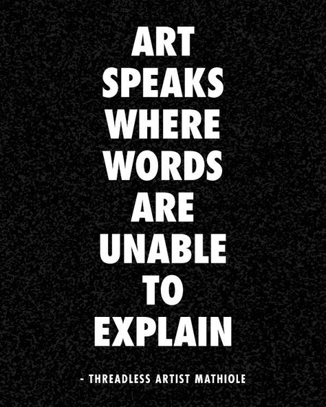 Art speaks where words are unable to explain. - Threadless Artist Mathihiole Art Quotes Artists, Citation Art, Words Art, Art Quotes Inspirational, Artist Quotes, Creativity Quotes, Edgar Degas, What’s Going On, Art Therapy