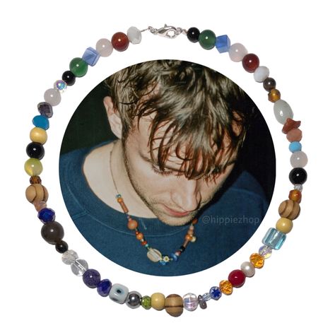 blur 
damon albarn 
graham coxon
handmade beaded jewelry 
hippiezhop
britpop
damon necklace Damon Albarn Necklace, Punk Jewelry Diy, Around The Fur, Braided Bracelet Diy, Damon Albarn, Diy Jewlery, Jewelry Accessories Ideas, Punk Jewelry, Funky Jewelry