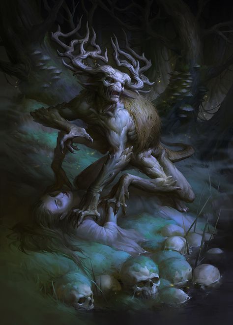 Slavic Mythology, Slavic Folklore, Creature Artwork, Creature Concept Art, Creature Concept, Monster Art, Cthulhu, Horror Art, Creature Art