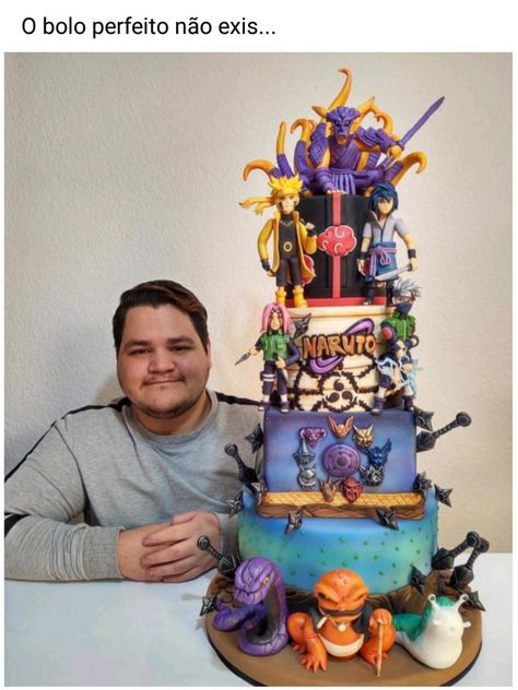 Best Birthday Cake, Goth Memes, Thematic Cake, Anime Cake, Anime Goth, Arte Ninja, Naruto Vs Sasuke, Otaku Meme, Naruto Vs