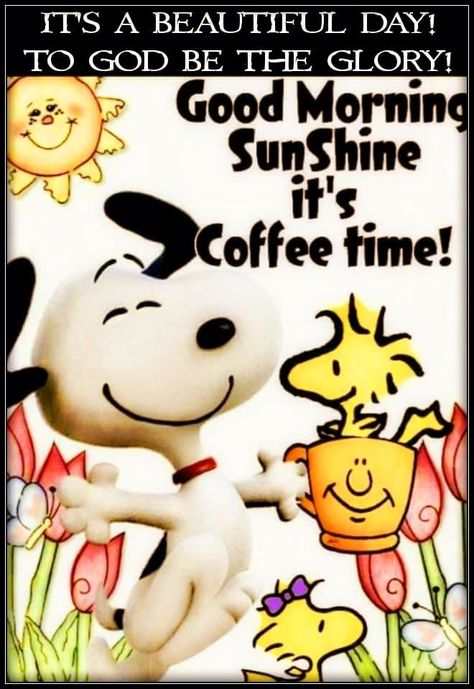 Good Morning Snoopy, Woodstock Snoopy, Good Morning My Friend, Snoopy Cartoon, Snoopy Funny, Funny Good Morning Quotes, Snoopy Images, Peanuts Cartoon, Morning Quotes Funny