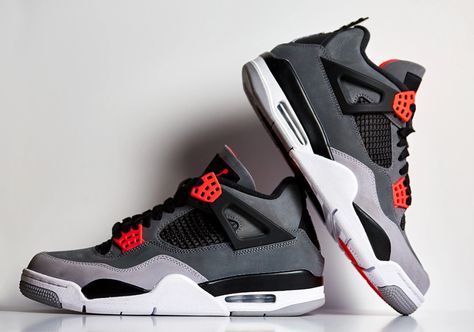 Air Jordan 4 Infrared DH6927-061 Release Date | SneakerNews.com Jordan 4 Infrared, Sneaker Jordan, Sneakers Air Jordan, Jordan 4 Red, All Nike Shoes, Black Cement, Fresh Shoes, Air Jordan 4, Sneakers Online