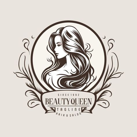 Logo Design For Beauty Salon, Beauty Salon Design Logo, Hair Beauty Logo Design, Female Logo Design, Beauty Saloon Logo, Resort Logo Design, Cosmetic Logo Design, Beauty Salon Logo Design, Beauty Care Logo