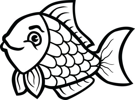 Fish Clipart Black And White, Fish Black And White, Fish Clipart, Clipart Black And White, Clip Art, Fish, Black And White, White, Black