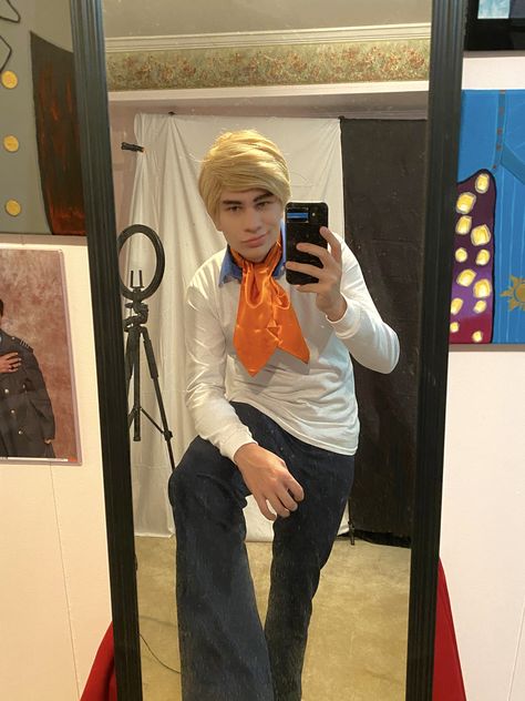 Fred Jones Cosplay, Fred Jones, Costume Ideas, Scooby Doo, Ruffle Blouse, Halloween, Women's Top