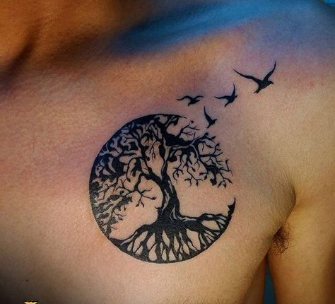 Tree Of Life Tattoo Ideas, Tree Of Life Tattoo Design, Life Tattoo Ideas, Band Tattoos For Men, Barcode Tattoo, Yoga Tattoos, Sak Yant Tattoo, Devil Tattoo, Circle Tattoo