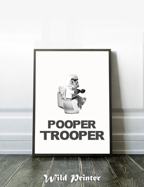 Lego Funny, Superhero Bathroom, Star Wars Bathroom, Kids Bathrooms, Use The Force, Star Wars Bedroom, Extra Large Artwork, Kids Room Sign, Star Wars Lego