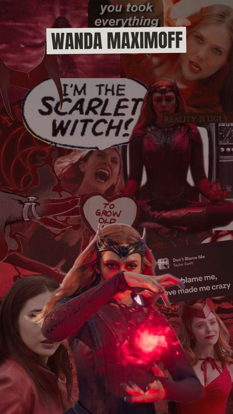 My entey to @ilanamidoriya comp! Wanda Maximoff✨️ Hope you like it #comp #wandamaximoff #marvelstudios #wallpaper #avengers #fyp #viral Wanda Avengers, Wallpaper Avengers, Scarlet Witch Comic, Don't Blame Me Taylor Swift, Witch Wallpaper, Pretty Wallpapers Tumblr, Scarlett Witch, Wanda And Vision, Wanda Maximoff