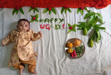 Lilly krishna first ugadi Ugadi Photoshoot For Babies, Ugadi Decorations At Home, Ugadi Photoshoot, Babies Photoshoot, Baby Photoshoot, Photoshoot Ideas, Baby Photos, Krishna, At Home