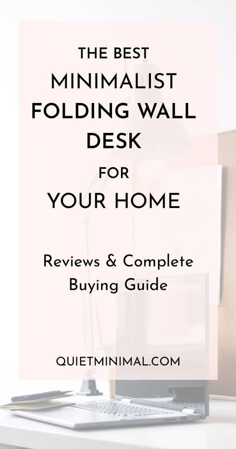 If you have a smaller home, you might not have space for a full work desk and chair. Or maybe you want to avoid cluttering your minimalist home with bulky furniture. Then, you need a folding wall desk! #folding wall desk, #wall mounted desk, #wall mounted computer desk, #wall desk, #fold down desk, #wall mounted folding desk, #fold up wall desks, #wall mounted adjustable standing desk, #floating desk, Folding Wall Desk, Wall Mounted Computer, Wall Desks, Wall Mounted Folding Desk, Desk Wall Mounted, Wall Mounted Computer Desk, Fold Down Desk, Minimalist Home Office, Wall Mounted Desk