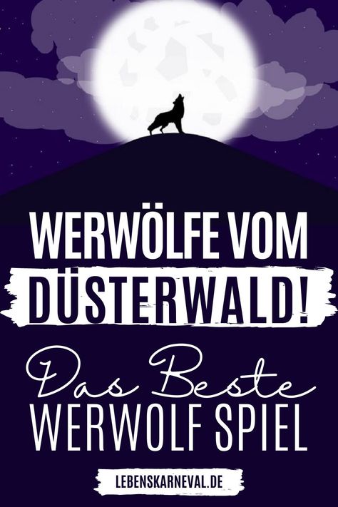 Die Werwölfe von Düsterwald ist ein spannendes Gesellschaftsspiel, das Ihnen eine neue Tür zur eine dunklen Zeit öffnet. In diesen Werwolf Spiel geht es um das nacktes überleben. Das Spiel ist eine moderne Form eines alten Rituals. Es ist an Ihnen, ob Sie fressen oder gefressen werden, töten oder getötet werden? Seien sie klug, lügen und betrügen Sie was das Zeug hält! Das Spiel haben wir Ihnen hier erklärt, die Werwolf Jagd kann beginnen! #kartenspiel #spielkarten #freunde #lebenskarneval Movie Posters, Quick Saves, Film Posters