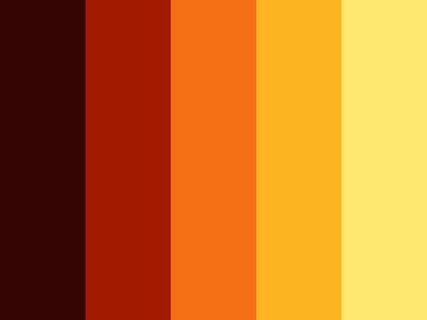 "evil jack" by silver Jack_Handy, autumn, bright, brown, fall, gold, gradient, halloween, orange, red Color Names Chart, Adobe Color, Sunset Color Palette, Sun Color, Orange Palette, Palette Challenge, Orange Color Palettes, Create Color Palette, Gold Color Palettes