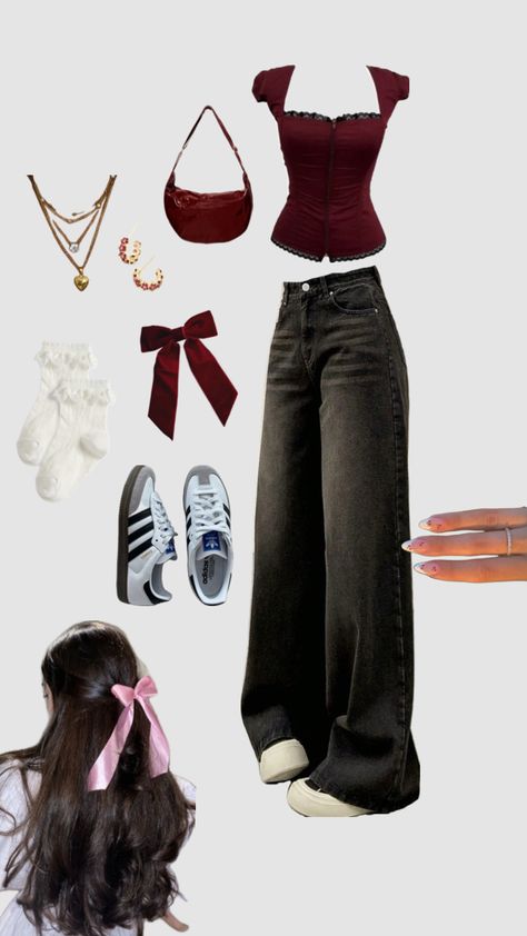 Y2k Mujer, Casual Outfits For Teens, Boho Style Outfits, Outfits Y2k, Casual Day Outfits, Quick Outfits, Y2k Outfits, Star Girl, College Outfits