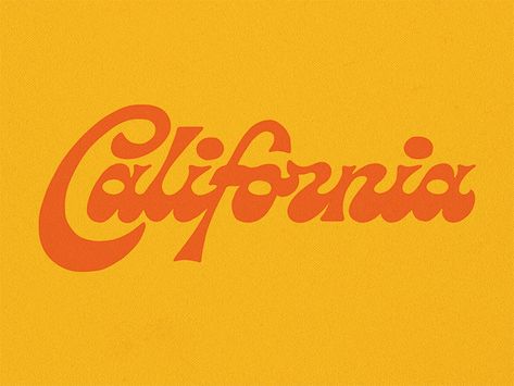 California Lettering by Loren Klein California Lettering, California Logo, California Design, Types Of Lettering, Script Lettering, Learning Design, Marca Personal, Custom Letters, Typography Letters