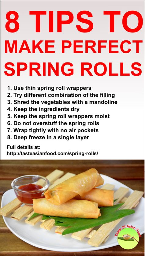 Spring Rolls Recipe, Cooking Chinese Food, Chicken Spring Rolls, Vietnamese Spring Rolls, Spring Roll Wrappers, Authentic Chinese Recipes, Deep Freeze, Chinese Dessert, Roll Recipes