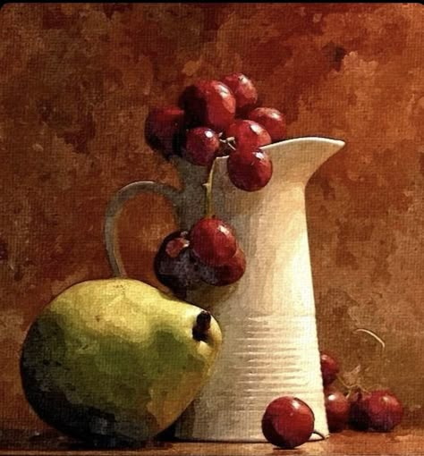 Grape Drawing, Fruit Art Drawings, Grape Apple, Still Life Pictures, Wine Painting, Still Life Fruit, Fruit Photography, Geometric Drawing, Still Life Photos