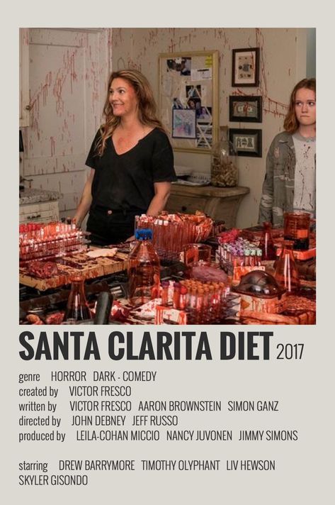 Nancy Juvonen, Santa Clarita Diet, Film Polaroid, Iconic Movie Posters, Film Posters Minimalist, Timothy Olyphant, Polaroid Poster, Movie Poster Wall, Minimal Poster