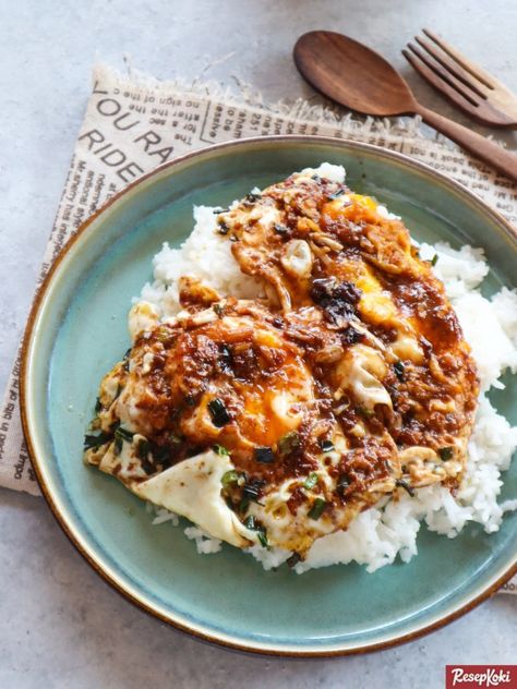 Nasi Telur Pontianak Gampang Praktis dan Lezat - Resep | ResepKoki Nasi Telur, Telur Ceplok, Roti Bakar, Telur Dadar, Indonesia, Chicken