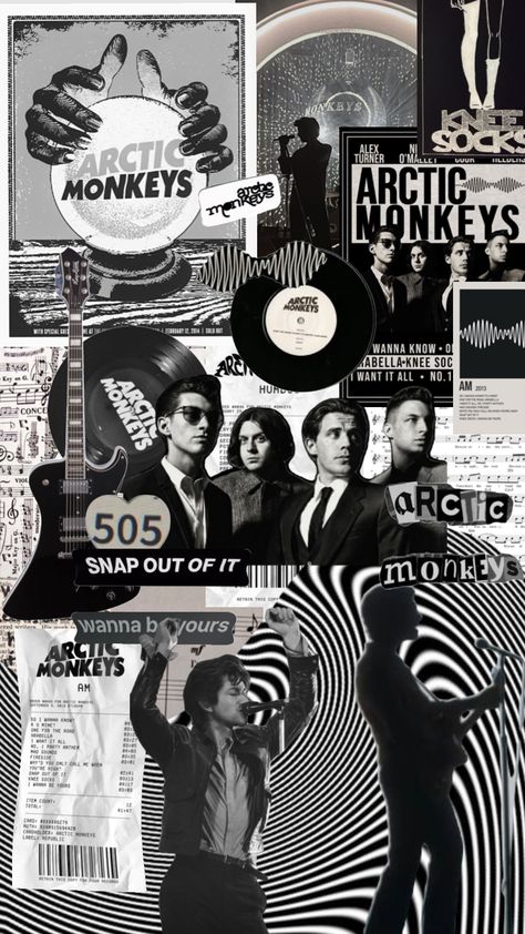 Attic Monkeys Wallpaper, Artic Monkeys Aesthetic Wallpaper Iphone, Arctic Monkeys Lockscreen, Cool Arctic Monkeys Wallpaper, Artic Monkeys Aesthetic, Attic Monkeys, Arctic Monkeys Am Wallpaper, Arctic Monkeys Wallpaper Collage, Artic Monkeys Wallpaper Collage