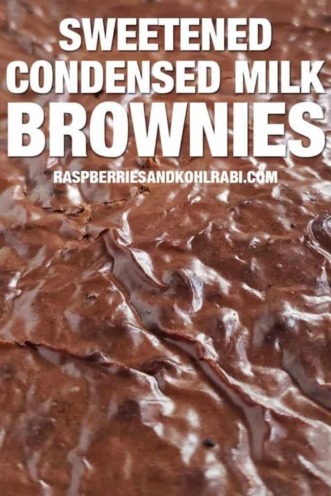 Sweetened Condensed Milk Brownies - Raspberries and Kohlrabi Sweetened Condensed Milk Brownie Recipes, Cakes Using Sweetened Condensed Milk, Chocolate Condensed Milk Cake, Sweet Condensed Milk Brownies, Cream Cheese And Sweetened Condensed Milk Recipes, Brownies Made With Condensed Milk, Food52 Recipes Desserts, What To Make With Sweet Condensed Milk, Sweeten Condensed Milk Recipes